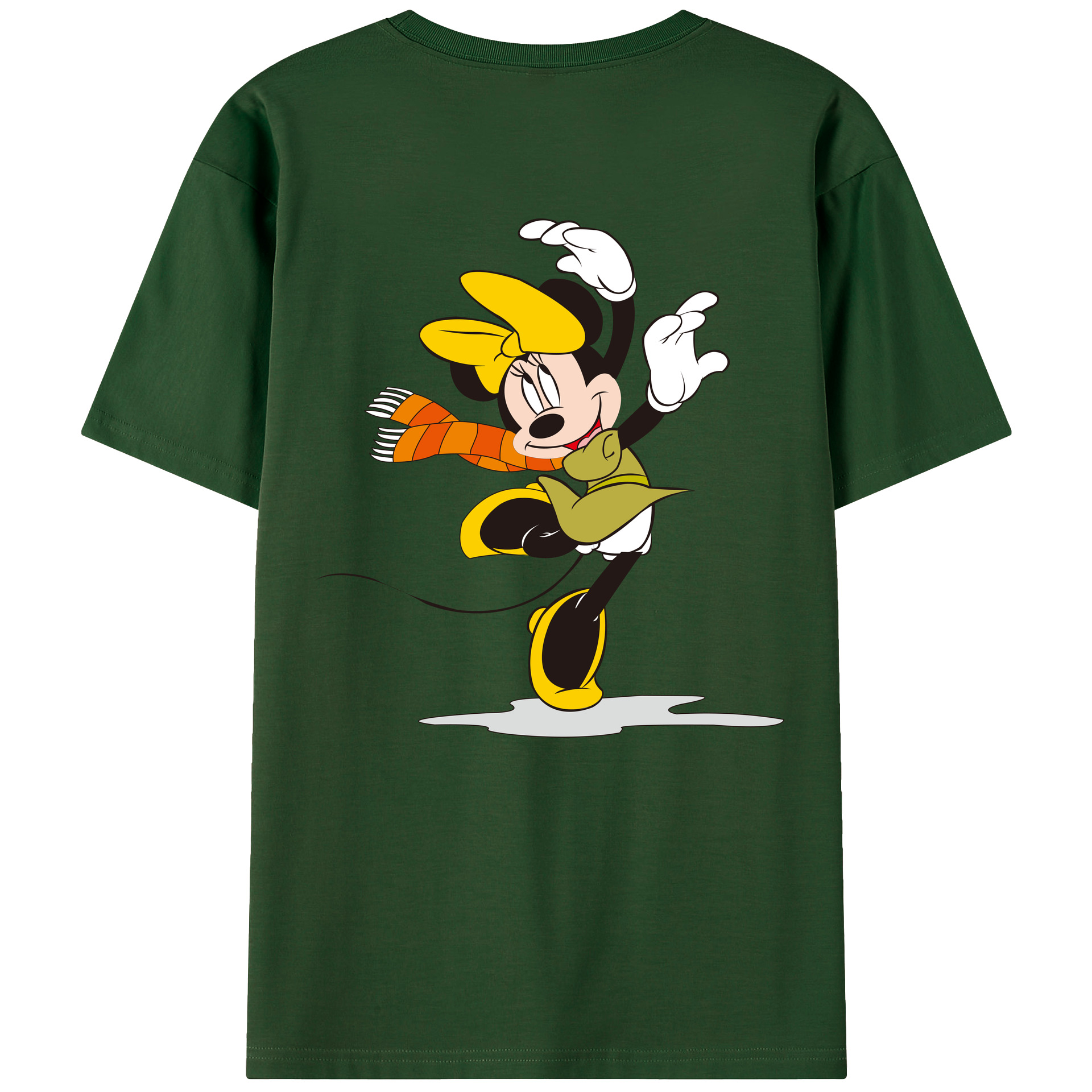 （画像用） ミッキーマウス Mickey Mouse 綿100％半袖Tシャツ（背面プリント）